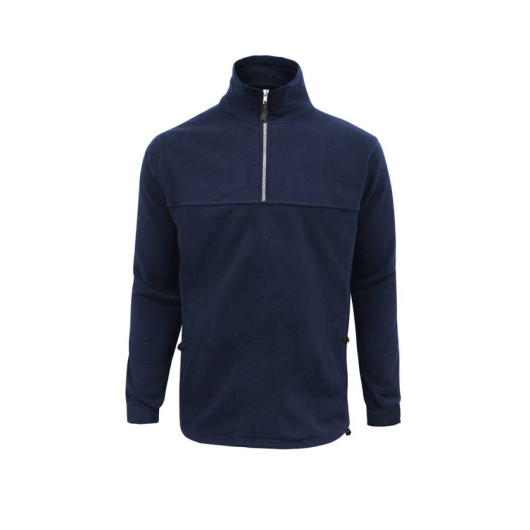 Mens Half Zip Winter Fleeces Navy Image